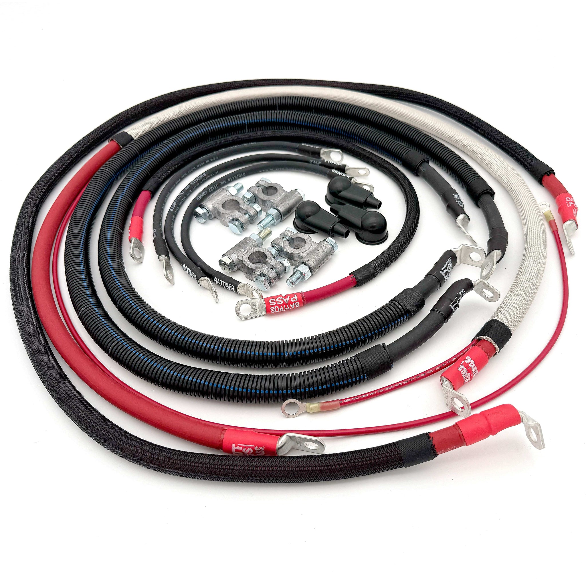 Big7Kits Electrical Ford Powerstroke 7.3 Diesel - F250/F350 OBS Battery Cable Kit (1990-1997)