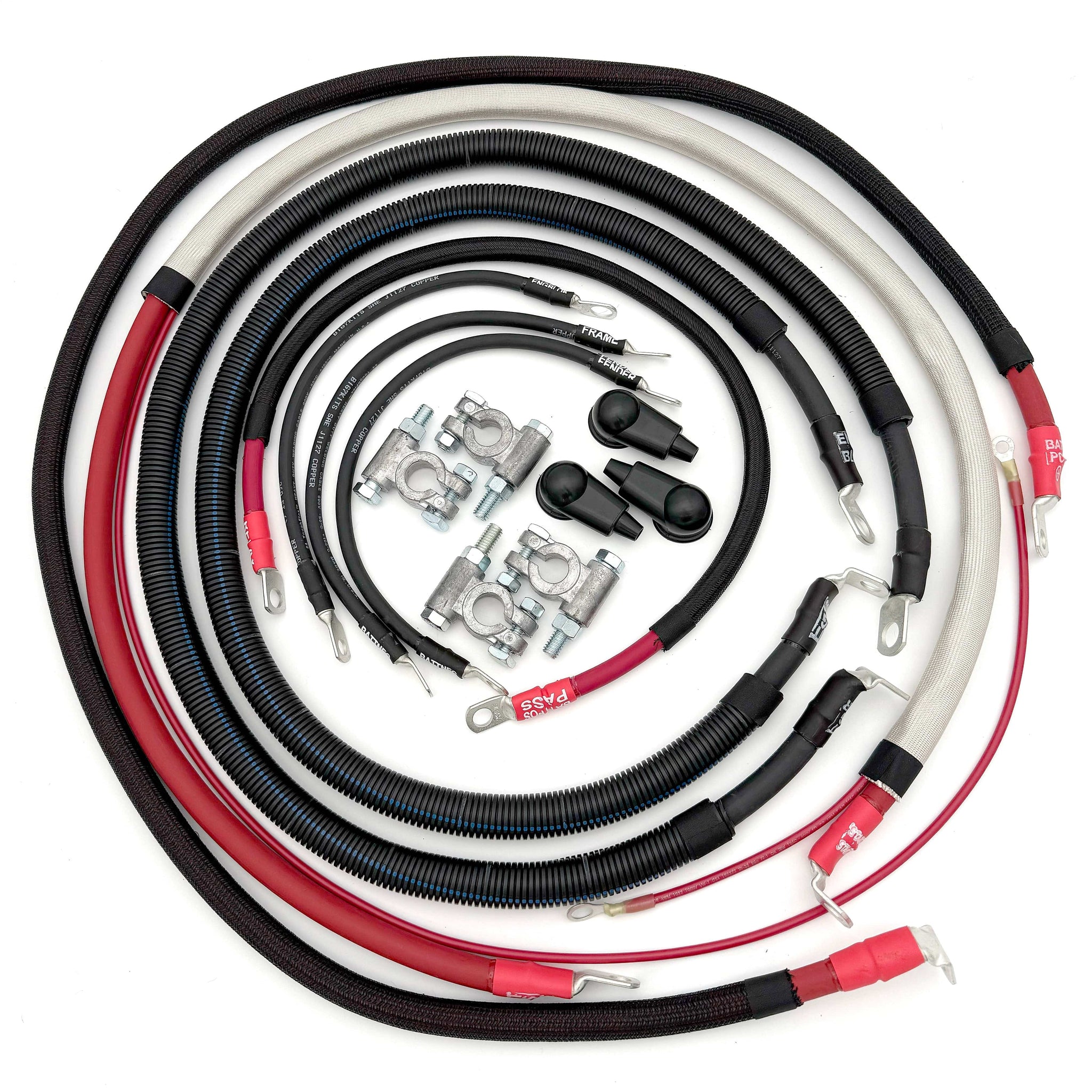 Big7Kits Electrical Ford Powerstroke 7.3 Diesel - F250/F350 OBS Battery Cable Kit (1990-1997)