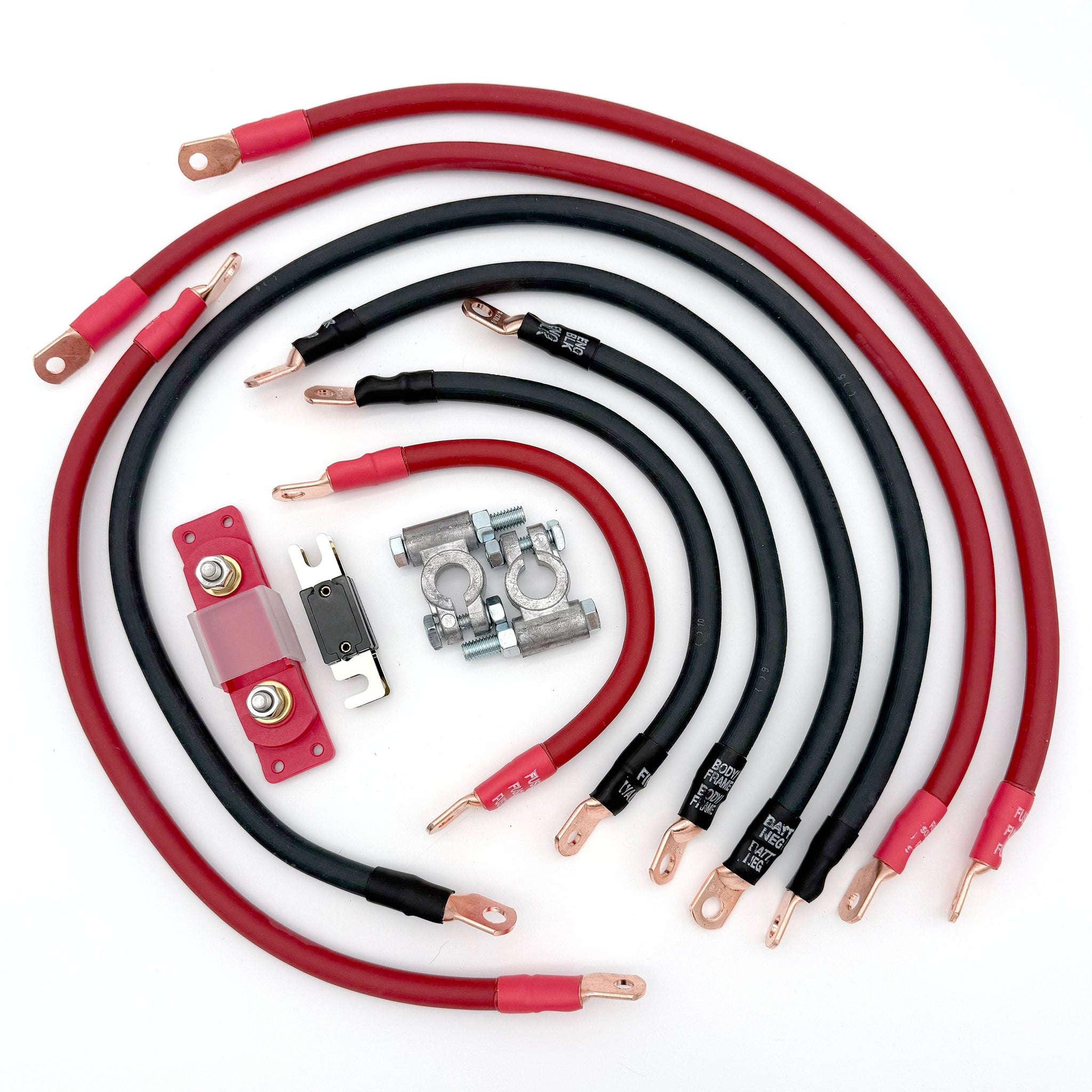 Big7Kits Electrical Jeep Cherokee Full Size SJ Big 7 Battery Cable Kit (1974-1983)