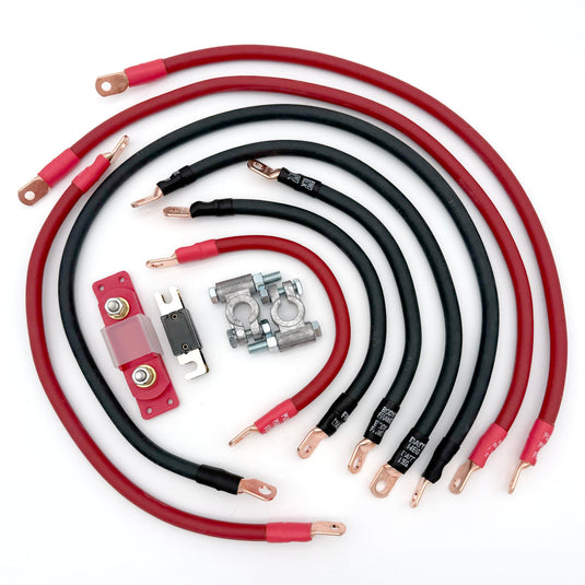 Big7Kits Electrical Jeep Cherokee Full Size SJ Big 7 Battery Cable Kit (1974-1983)