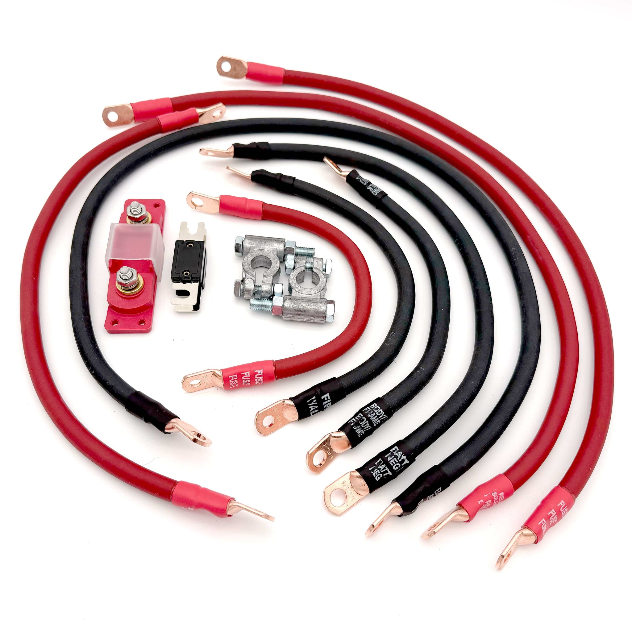 Big7Kits Electrical Jeep Cherokee Full Size SJ Big 7 Battery Cable Kit (1974-1983)