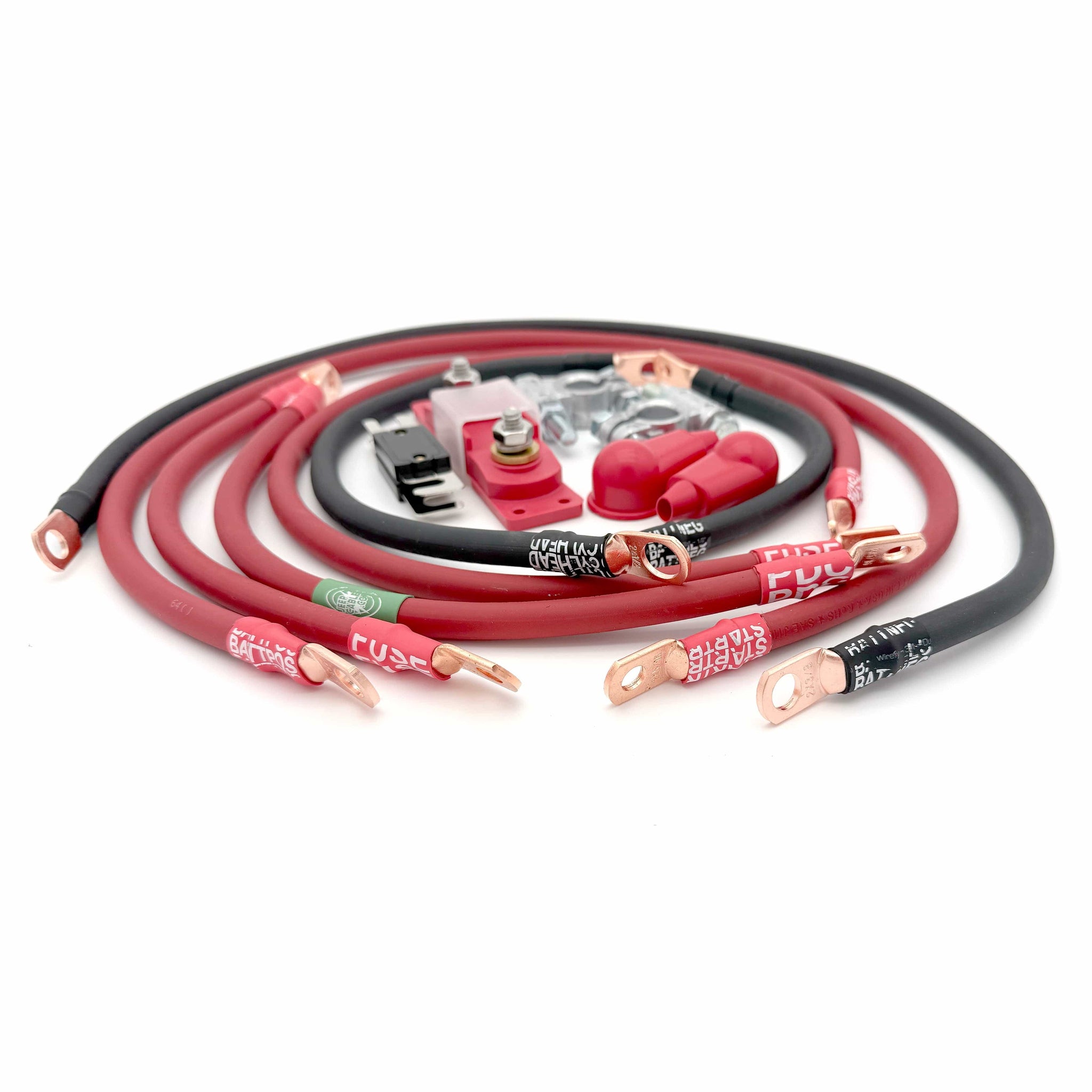 Big7Kits Electrical Jeep Comanche MJ Big 7 Battery Cable Kit (1987-1992)