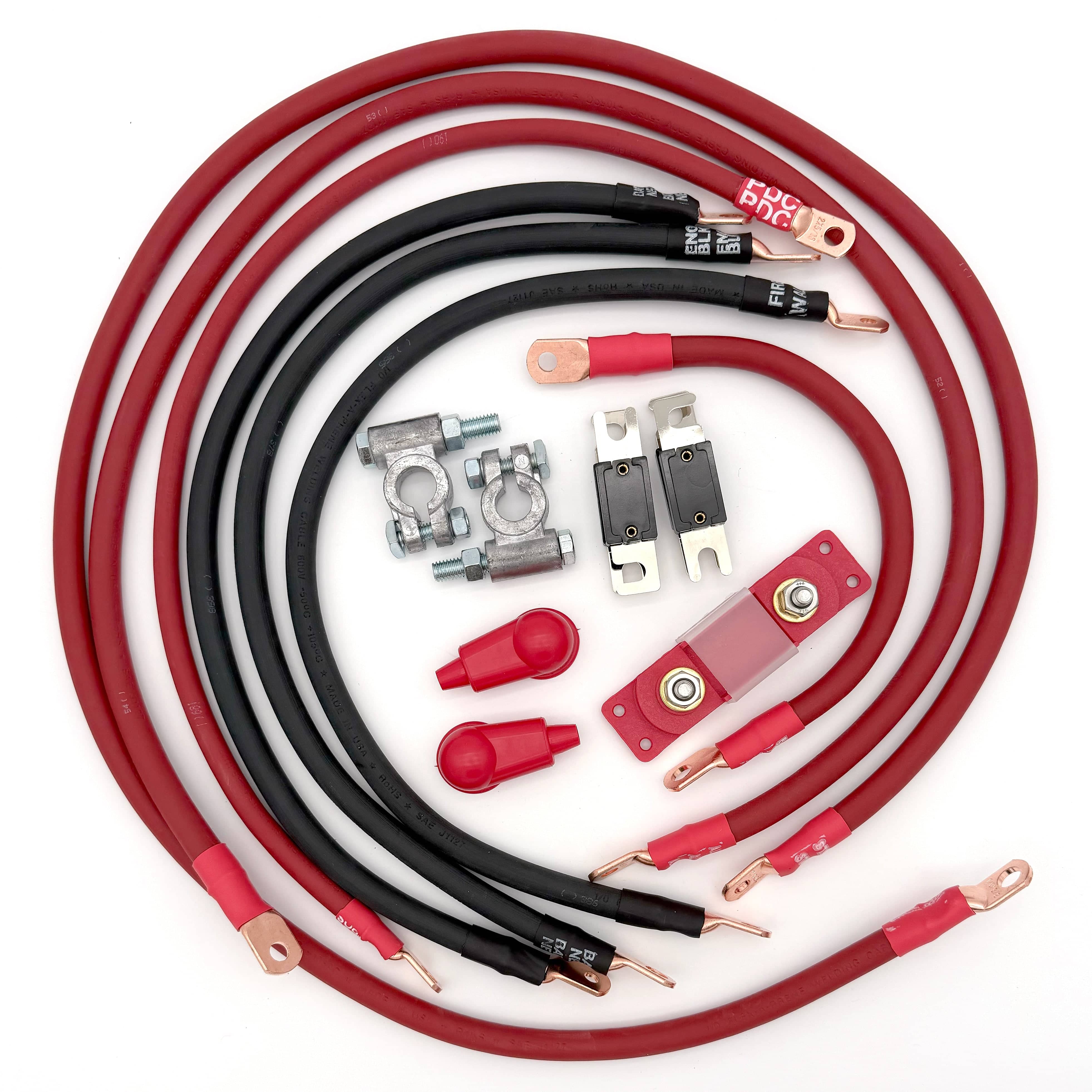 Big7Kits Electrical Jeep Wrangler JK Big 7 Battery Cable Kit (2007-2018)