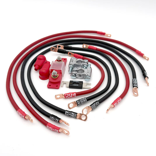 Big7Kits Electrical Jeep Wrangler YJ Big 7 Battery Cable Kit (1986-1995)