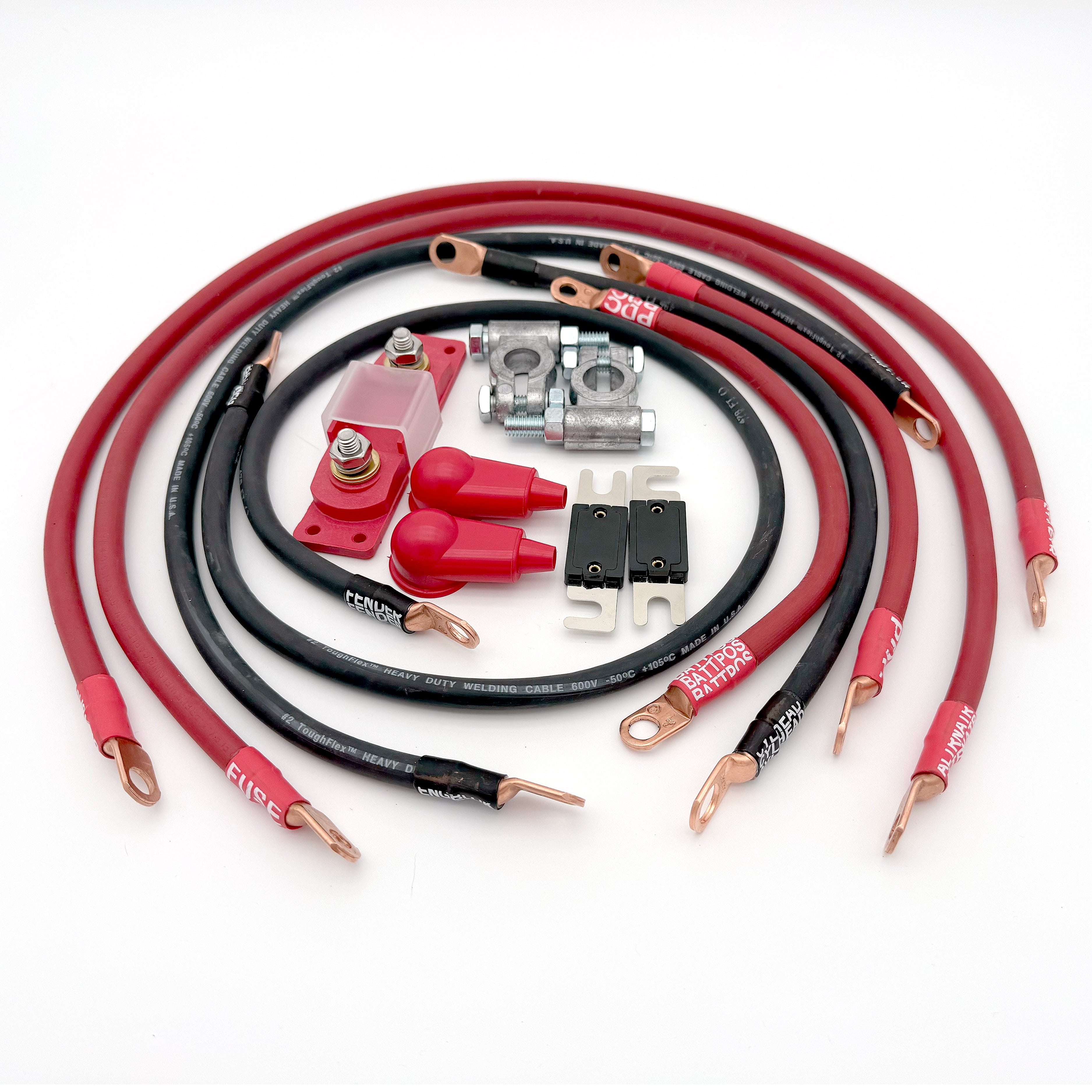 Big7Kits Electrical Jeep Wrangler YJ Big 7 Battery Cable Kit (1986-1995)
