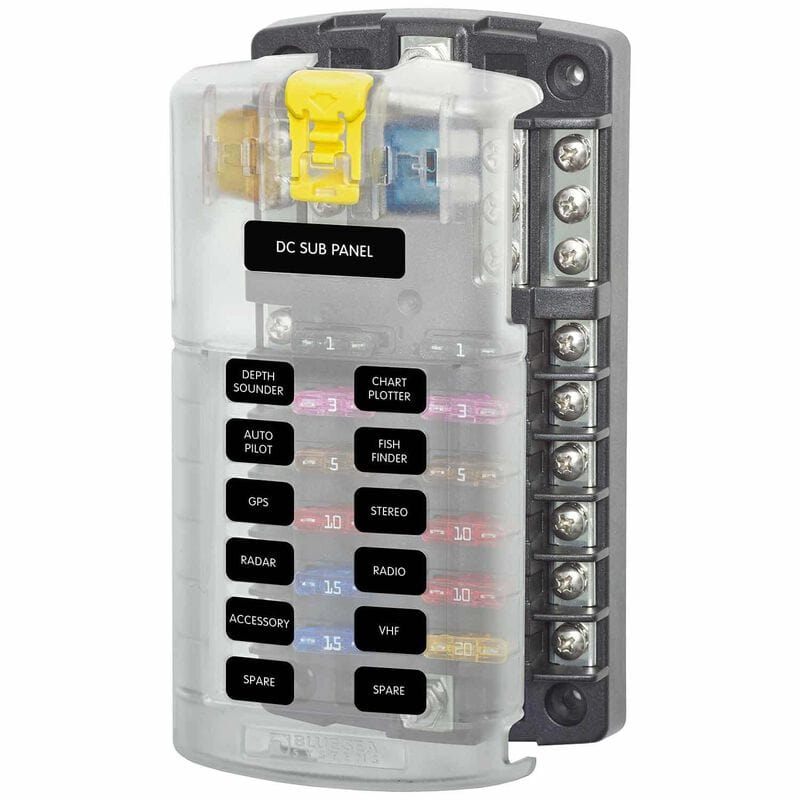 Blue Sea Vehicle Power Systems 12 Terminals Fuse Block / Blue Sea Systems