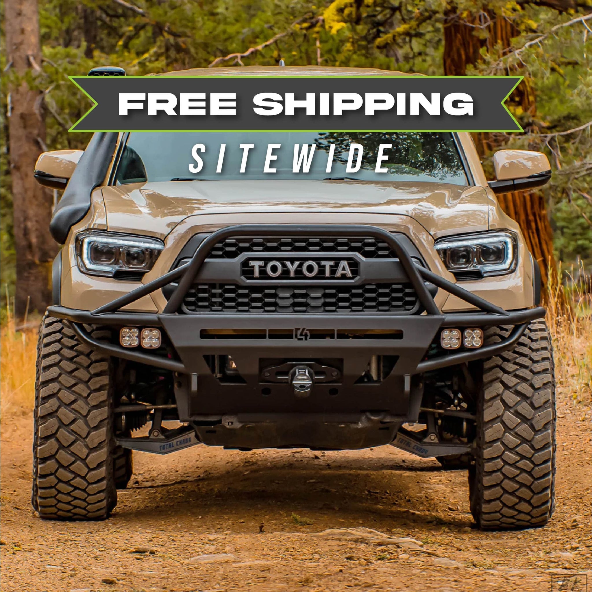 C4 Fabrication Armor C4 Fab Tacoma Hybrid Front Bumper / 3rd Gen / 2016+