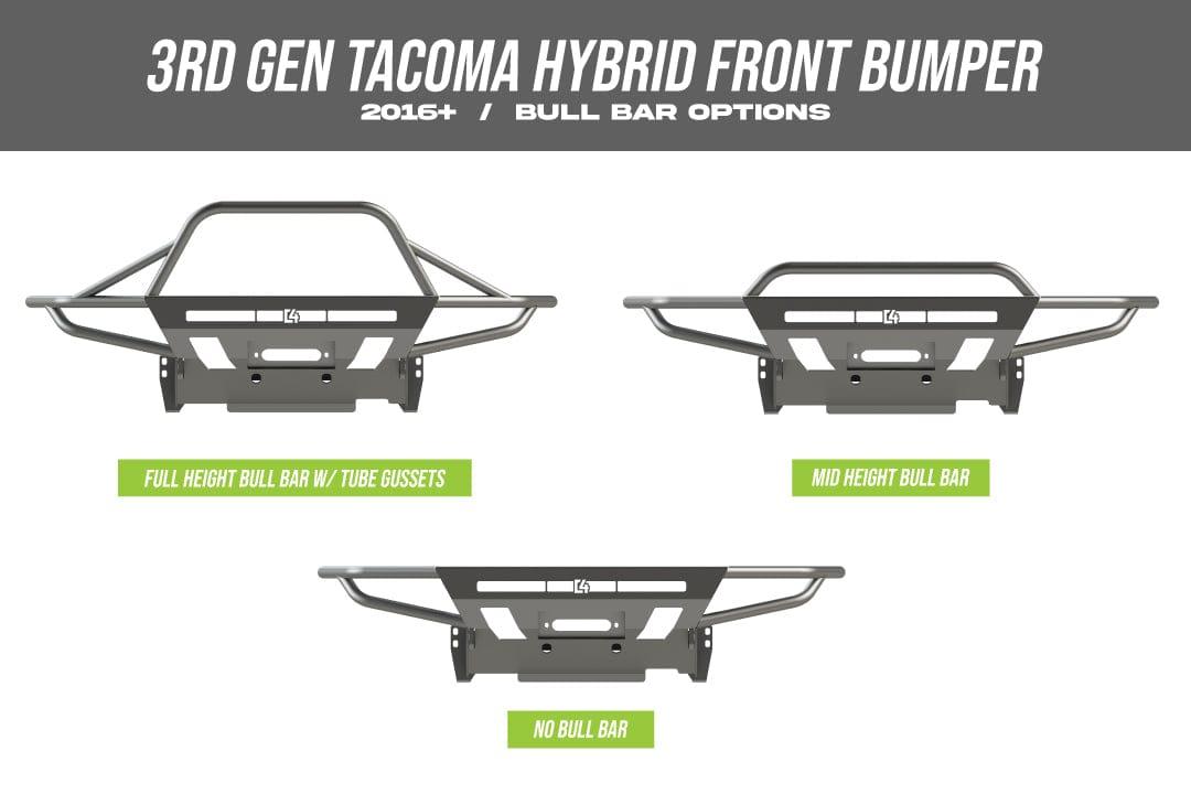 C4 Fabrication Armor C4 Fab Tacoma Hybrid Front Bumper / 3rd Gen / 2016+