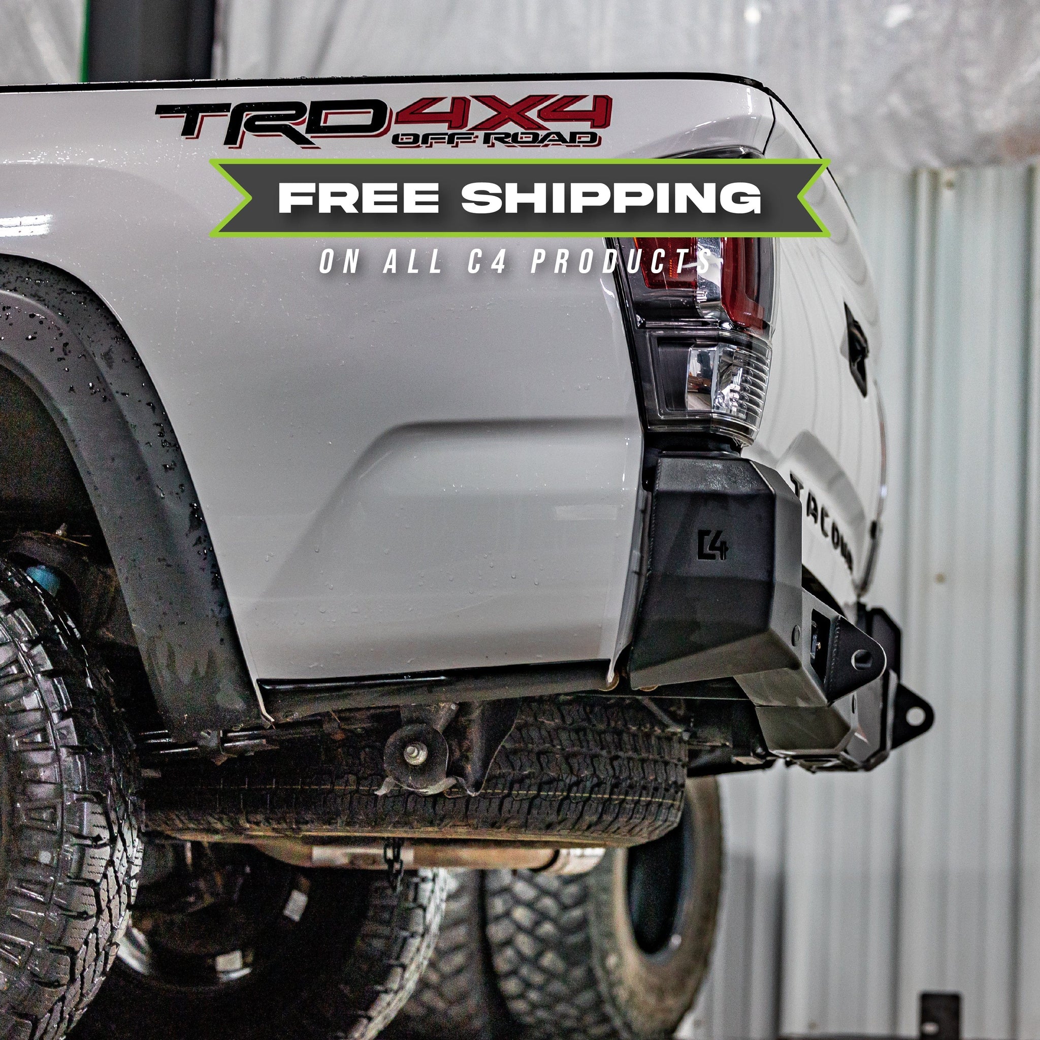 C4 Fabrication Armor C4 Fab Tacoma Overland Rear Bumper / 3rd Gen / 2016+