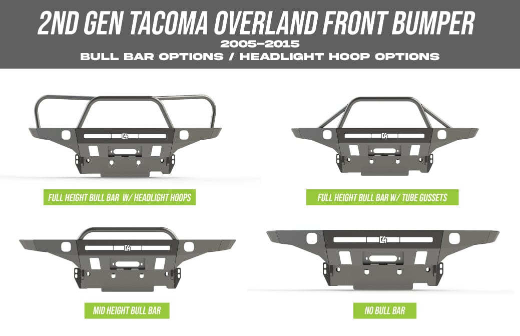 C4 Fabrication Armor C4 Fab Tacoma Overland Series Front Bumper / 2nd Gen / 2005-2015