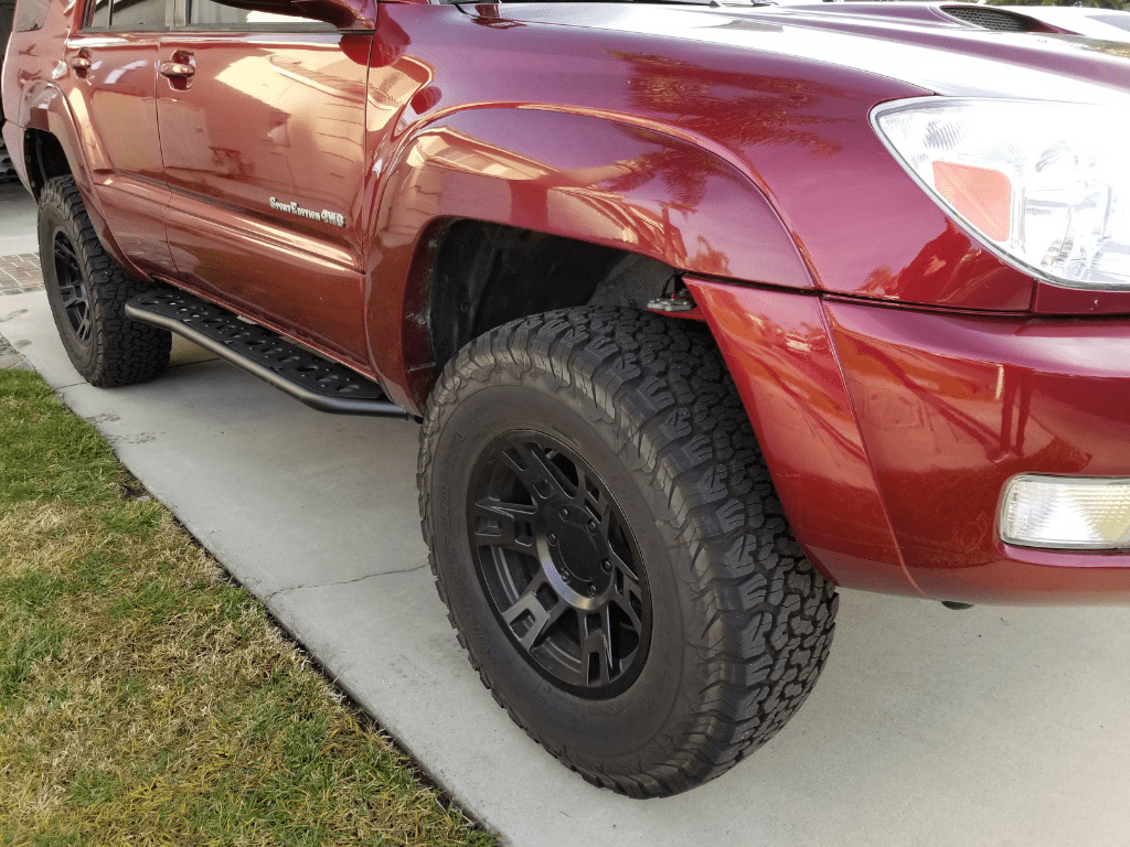 Cali Raised LED Armor 2003-2009 TOYOTA 4RUNNER STEP EDITION BOLT ON ROCK SLIDERS