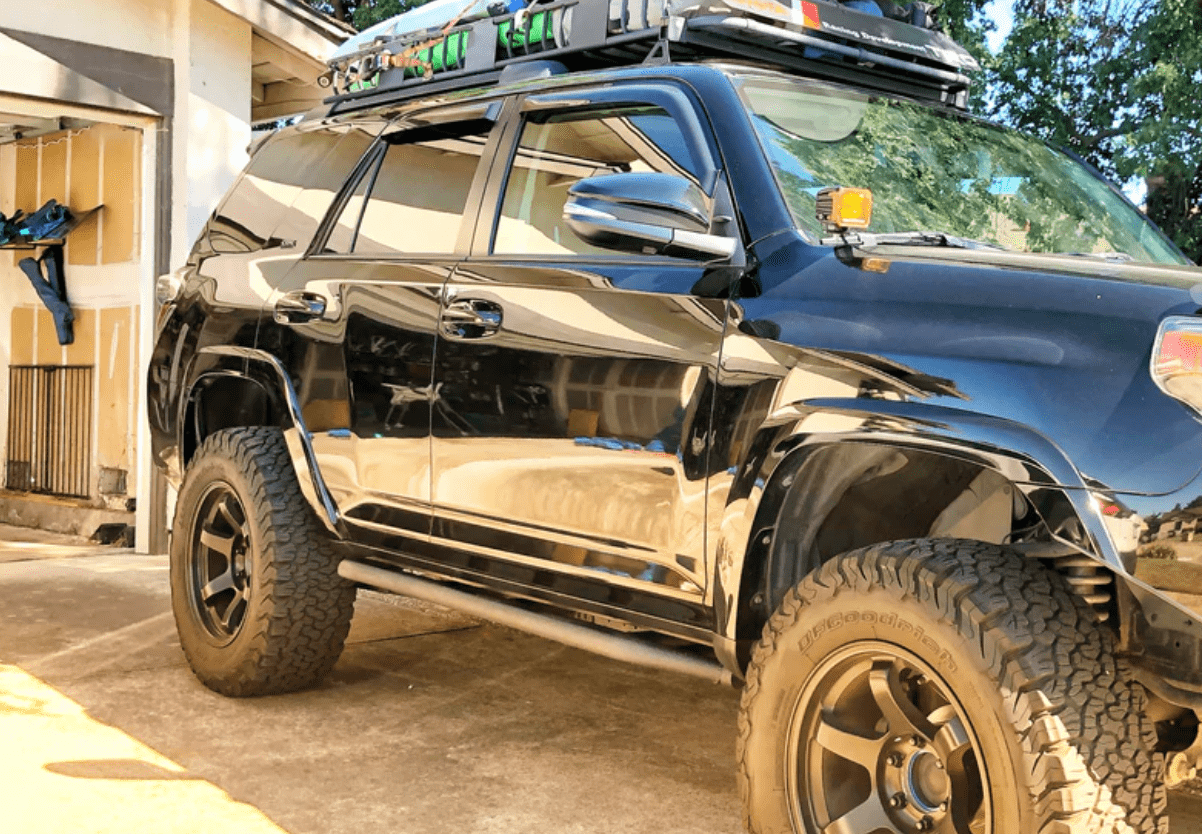 Cali Raised LED Armor 2010-2022 TOYOTA 4RUNNER TRAIL EDITION BOLT ON ROCK SLIDERS