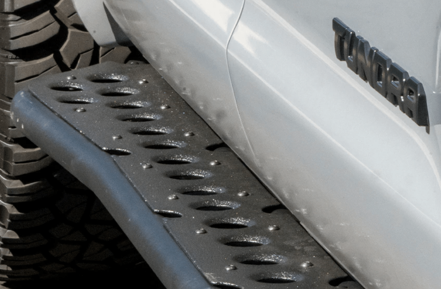 Cali Raised LED Armor 2014-2021 TOYOTA TUNDRA STEP EDITION ROCK SLIDERS