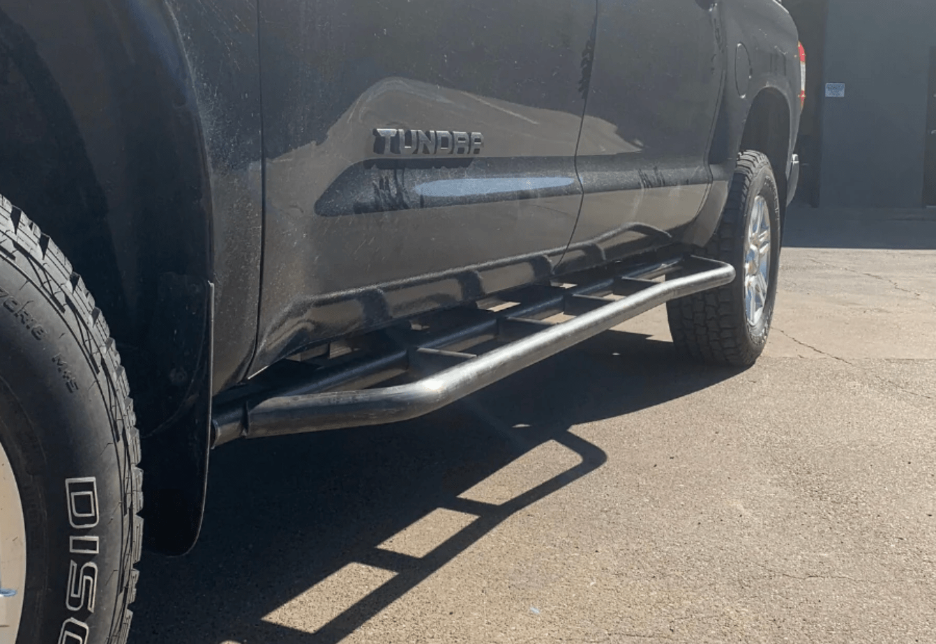 Cali Raised LED Armor 2014-2021 TOYOTA TUNDRA STEP EDITION ROCK SLIDERS