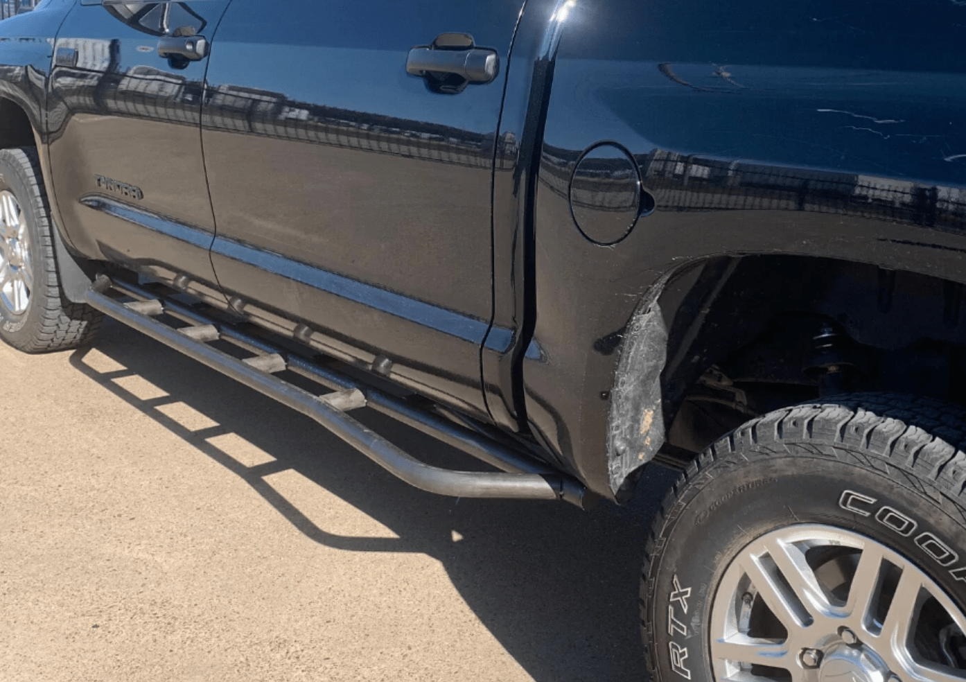 Cali Raised LED Armor 2014-2021 TOYOTA TUNDRA STEP EDITION ROCK SLIDERS