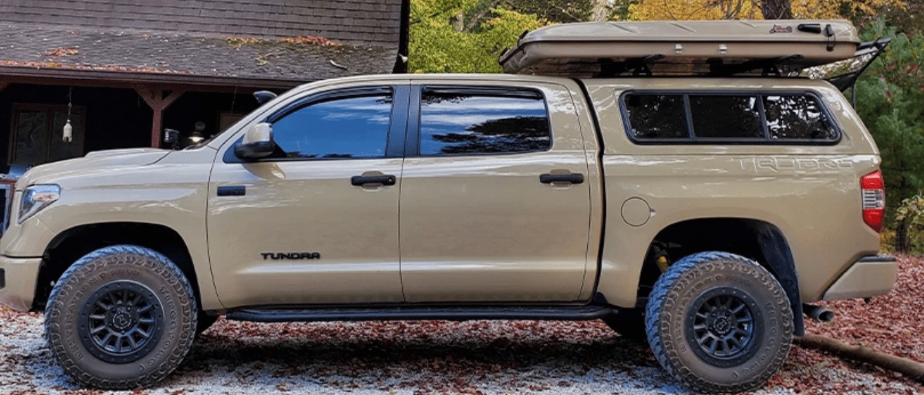 Cali Raised LED Armor 2014-2021 TOYOTA TUNDRA STEP EDITION ROCK SLIDERS