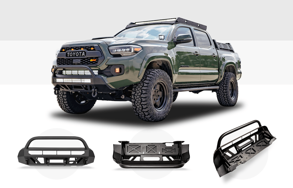 Cali Raised LED Armor 2016+ TACOMA STEALTH BUMPER