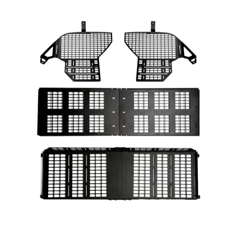 Cali Raised LED Molle 2 Row Seating / Both Sides & Middle Tray & Upper Tray (+$660) 2010-2022 4Runner Interior Rear MOLLE Panel