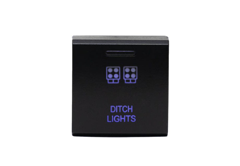Load image into Gallery viewer, Cali Raised LED Switches Toyota OEM Square Style &quot;DITCH LIGHTS&quot; Switch

