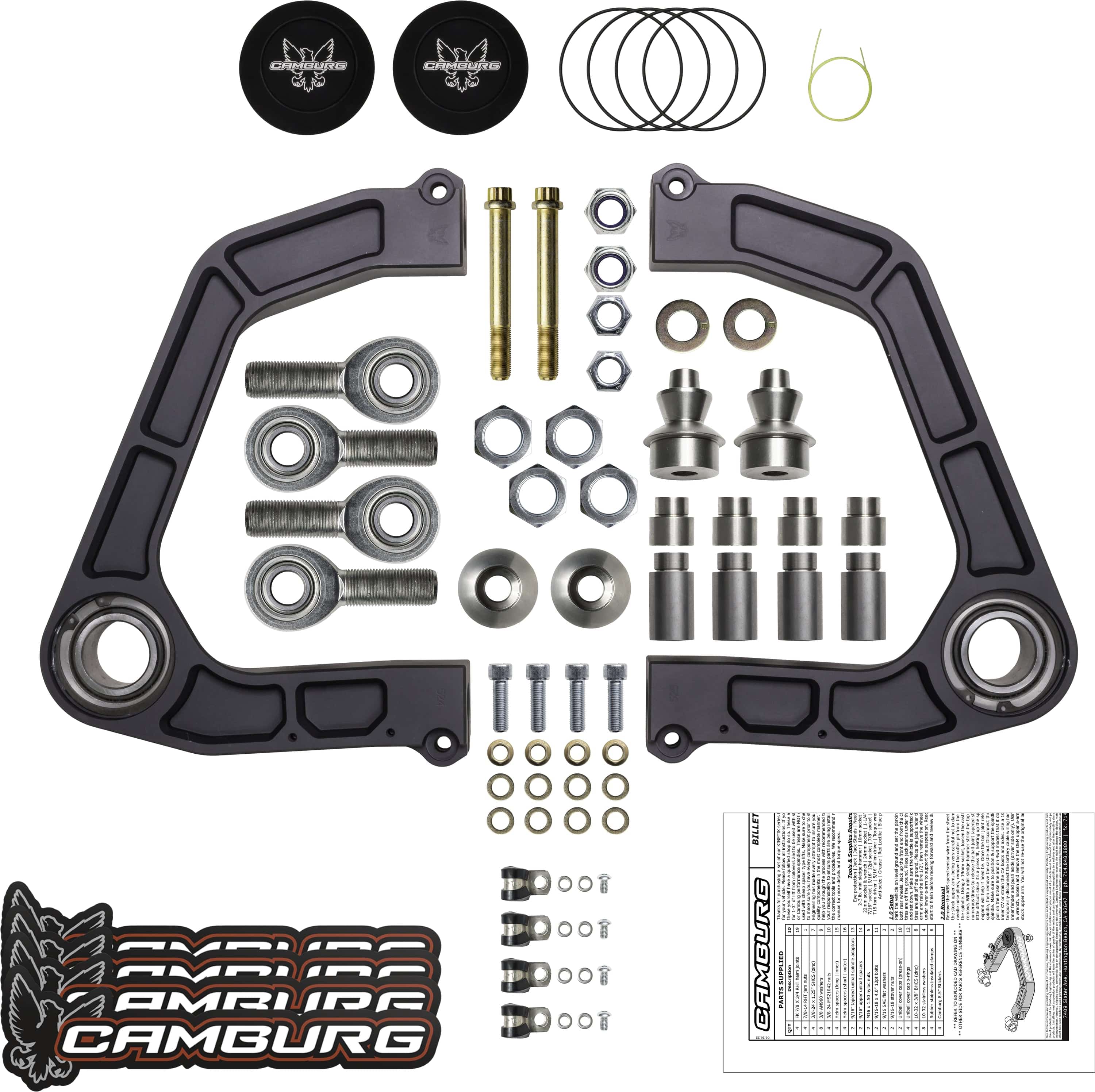 Camburg Engineering Suspension Camburg Kinetik Series Upper Control Arms / 07-21 Tundra + 08-22 Sequoia