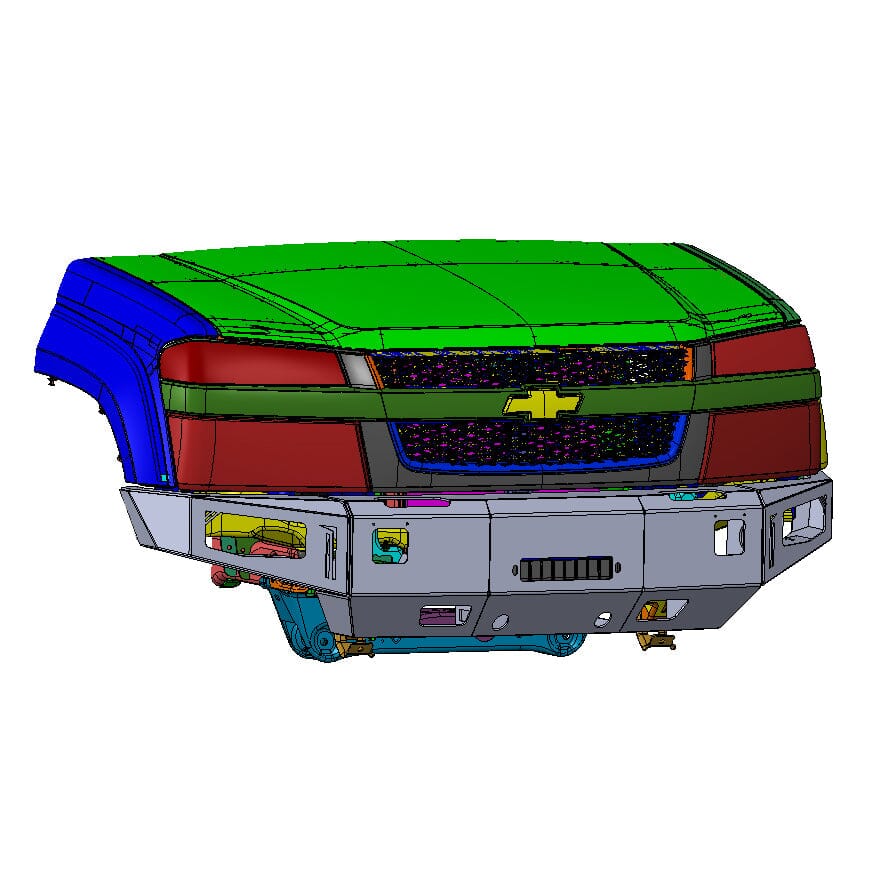 Chassis Unlimited Inc. 2004-2014 CHEVY COLORADO OCTANE FRONT WINCH BUMPER