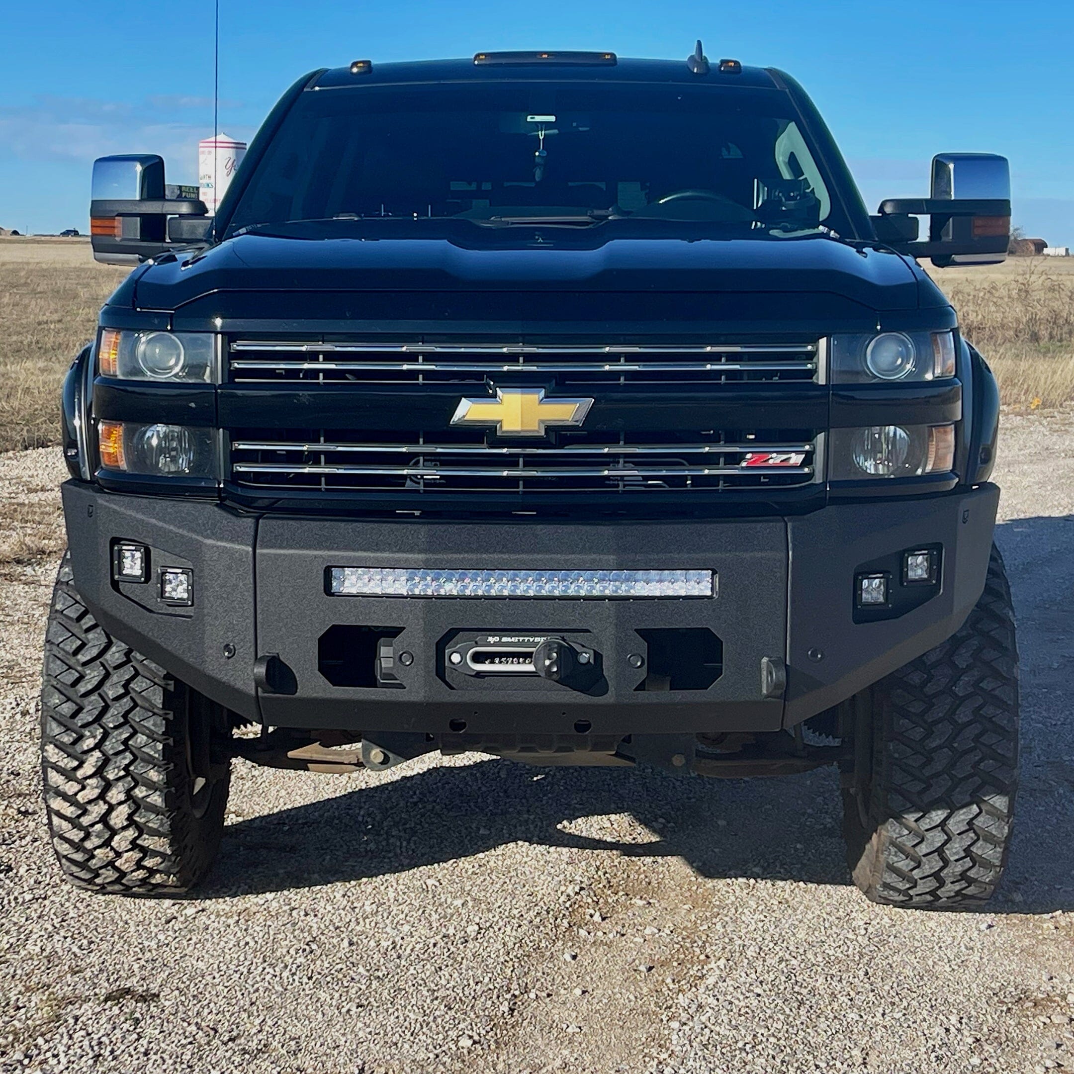 Chassis Unlimited Inc. 2015-2019 CHEVY SILVERADO 2500/3500 ATTITUDE FRONT WINCH BUMPER