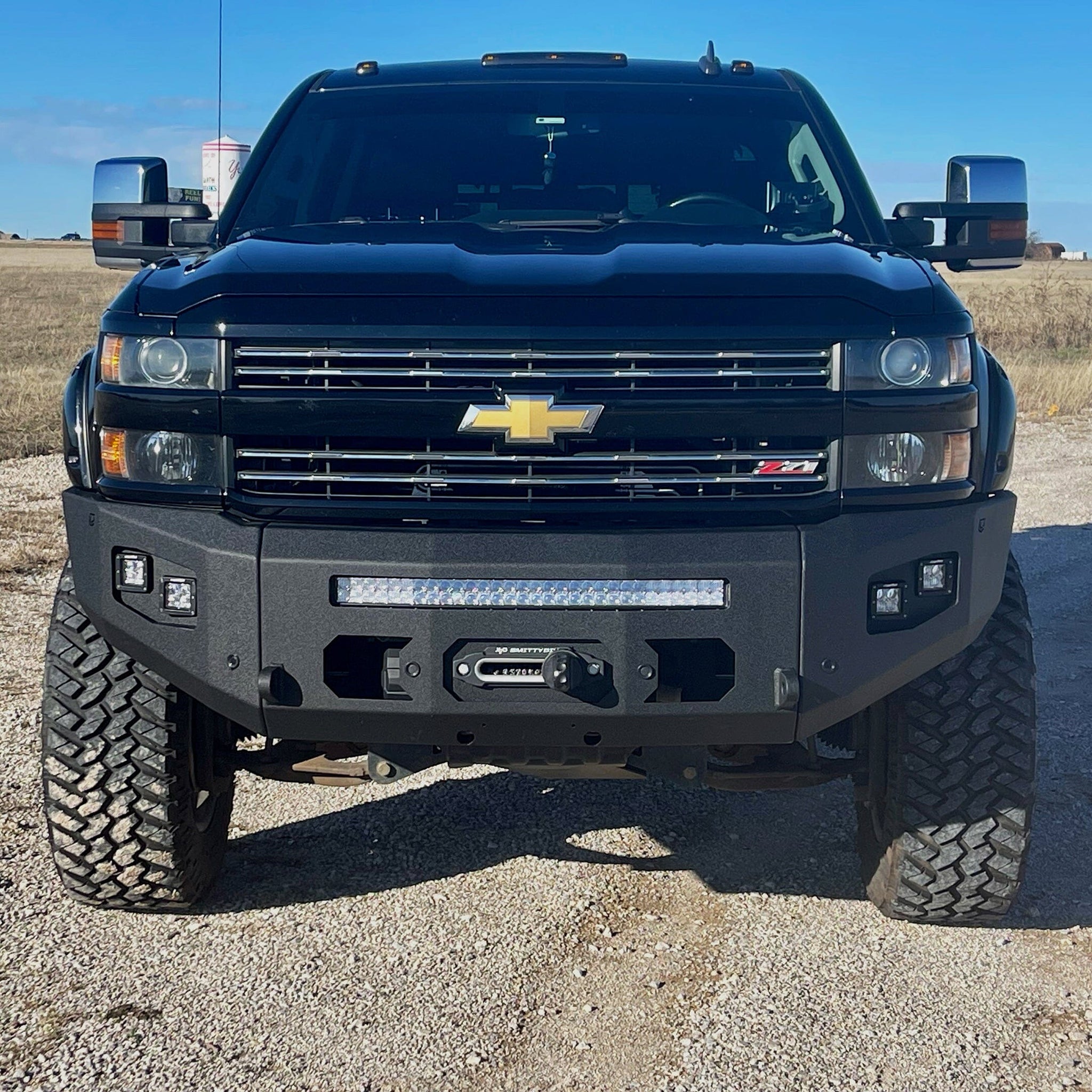 Chassis Unlimited Inc. 2015-2019 CHEVY SILVERADO 2500/3500 ATTITUDE FRONT WINCH BUMPER