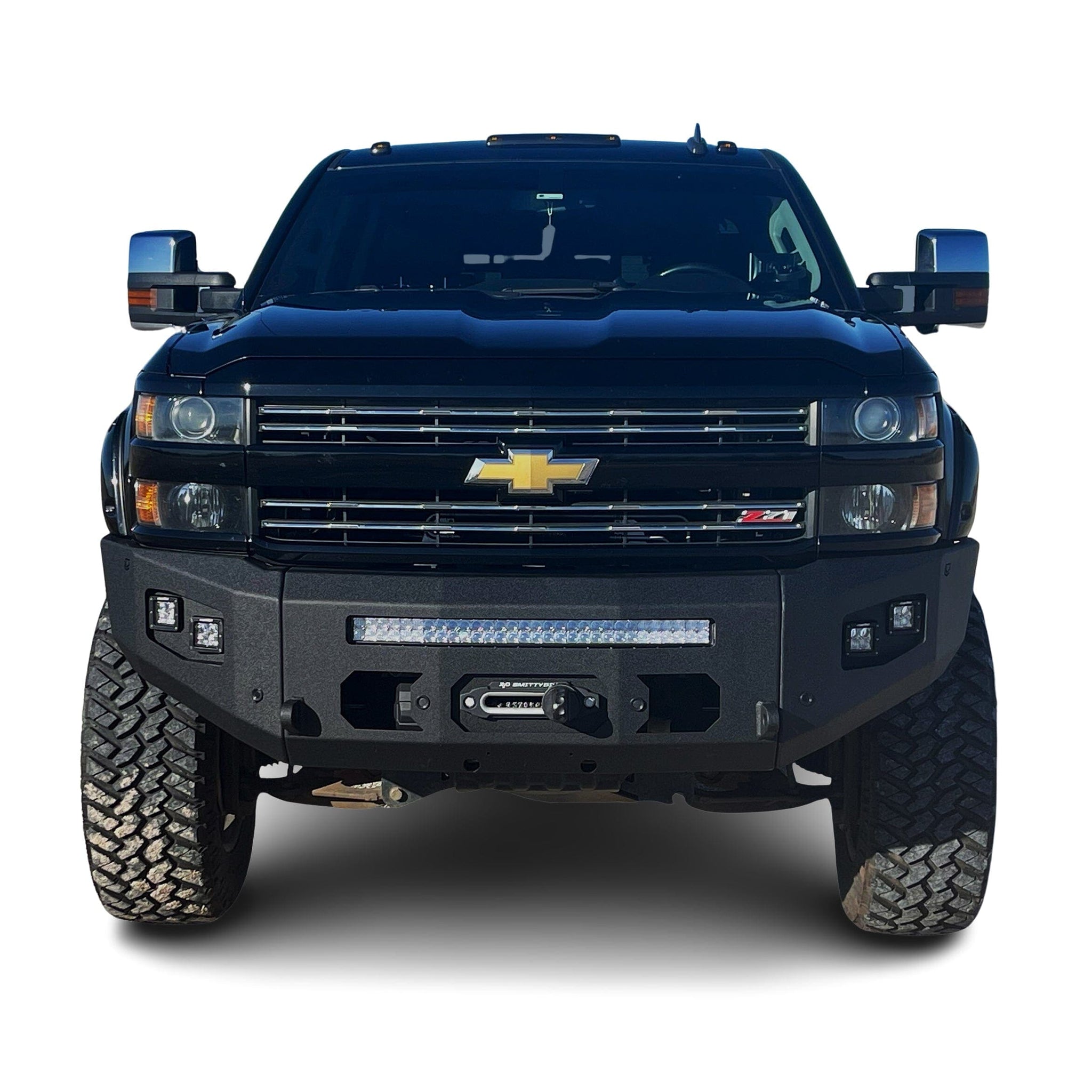 Chassis Unlimited Inc. 2015-2019 CHEVY SILVERADO 2500/3500 ATTITUDE FRONT WINCH BUMPER