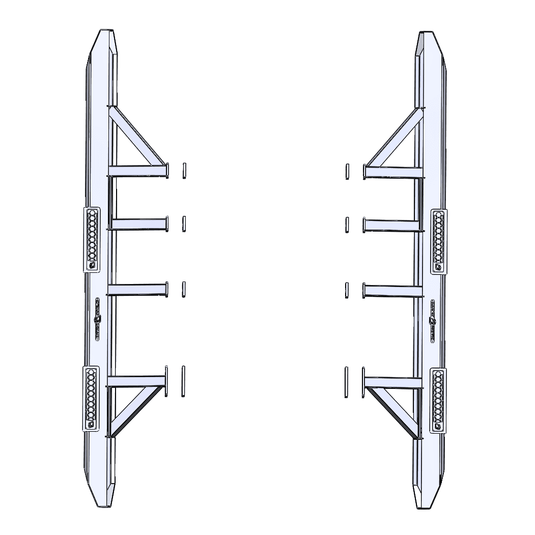 Chassis Unlimited Inc. 2019-2024 RAM 2500/3500/POWERWAGON ROCK SLIDERS
