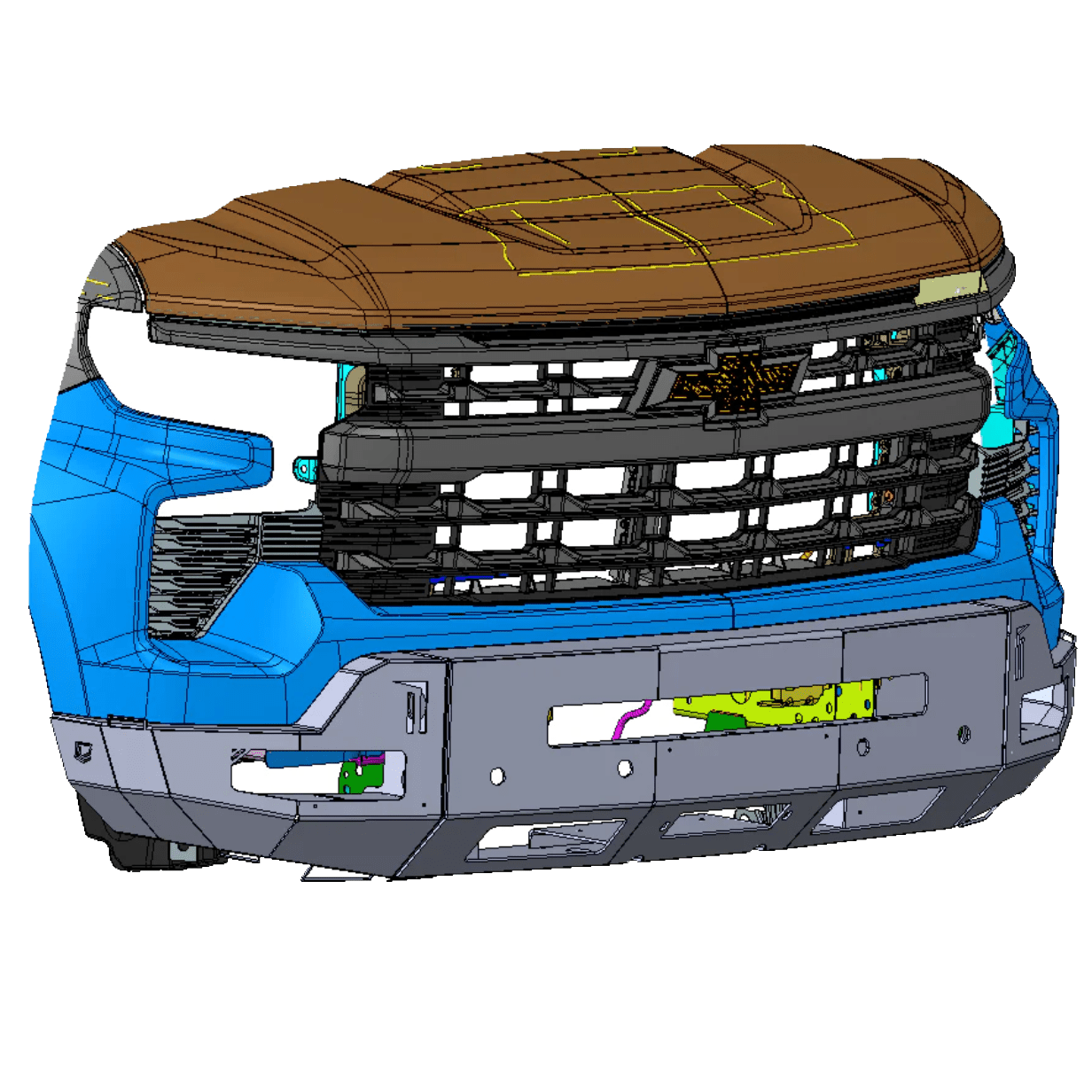 Chassis Unlimited Inc. 2022-2024 CHEVROLET SILVERADO 1500 OCTANE WINCH BUMPER