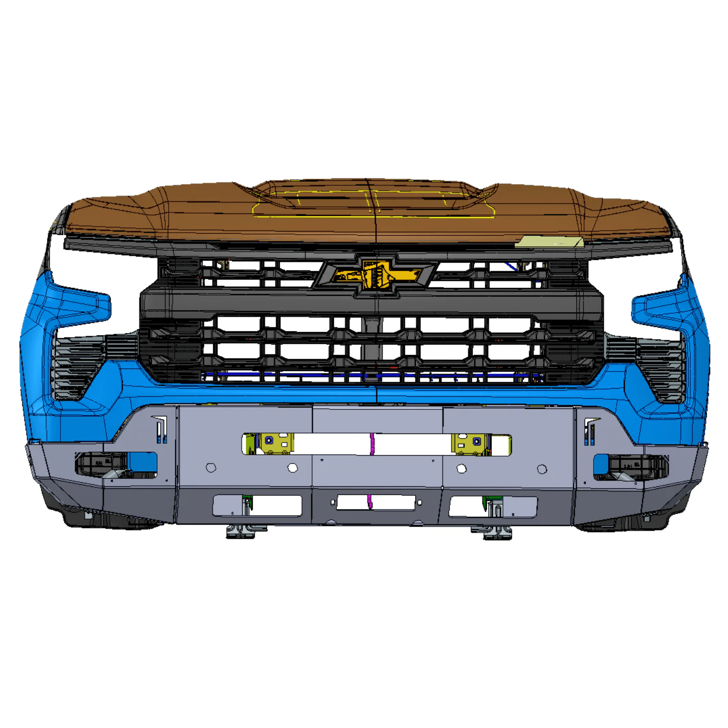 Chassis Unlimited Inc. 2022-2024 CHEVROLET SILVERADO 1500 OCTANE WINCH BUMPER