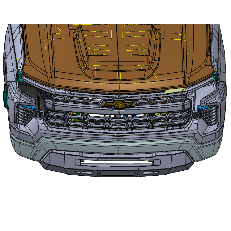 Chassis Unlimited Inc. 2022-2024 CHEVY SILVERADO 1500 PROLITE FRONT BUMPER