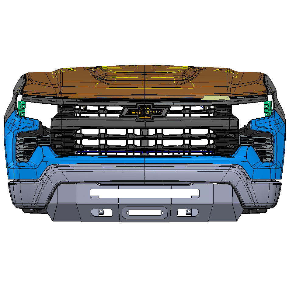 Chassis Unlimited Inc. 2022-2024 CHEVY SILVERADO 1500 PROLITE FRONT BUMPER
