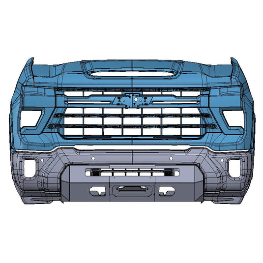 Chassis Unlimited Inc. 2024+ CHEVY SILVERADO 2500/3500 PROLITE FRONT BUMPER