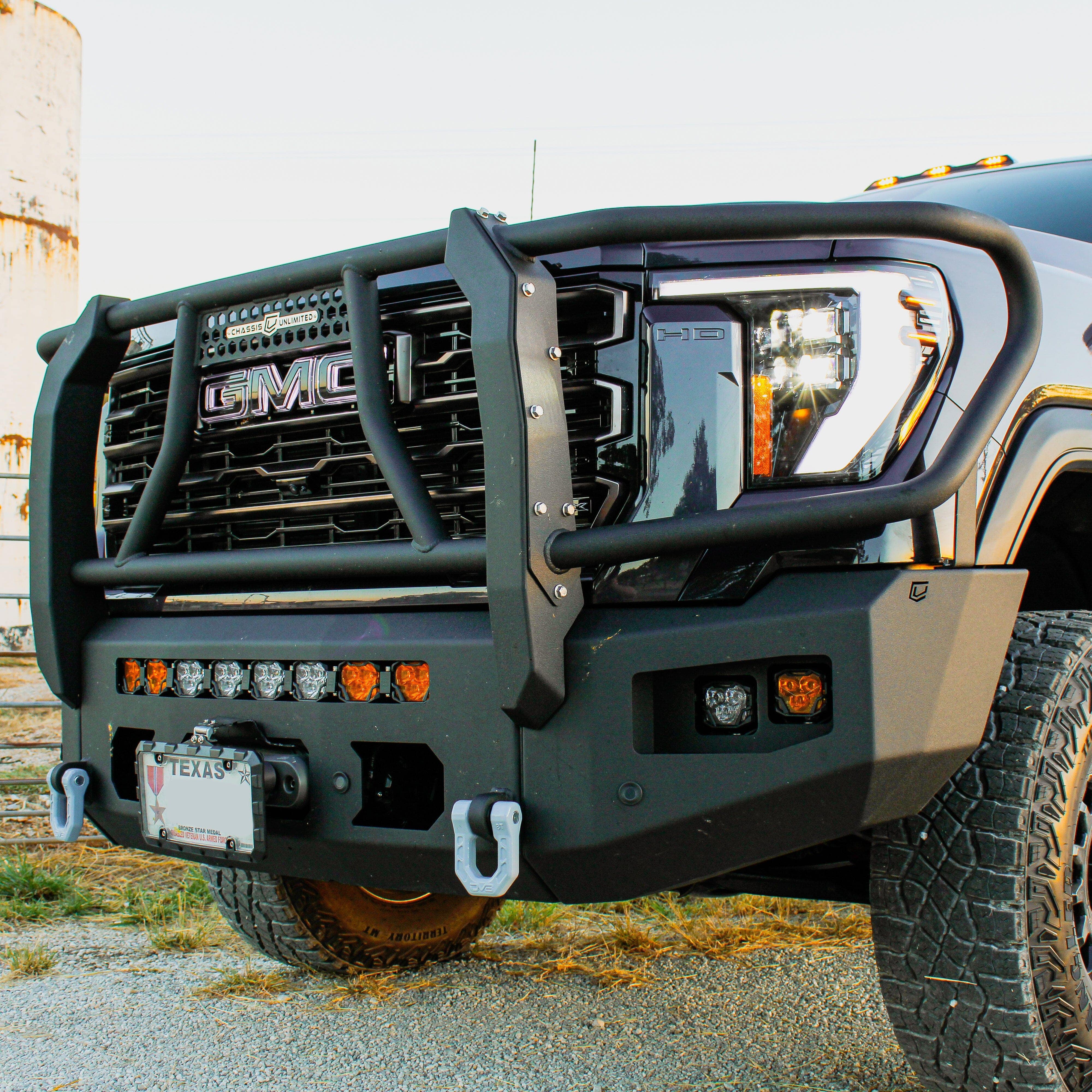 Chassis Unlimited Inc. 2024+ GMC SIERRA 2500/3500 ATTITUDE FRONT WINCH BUMPER W/ GUARD