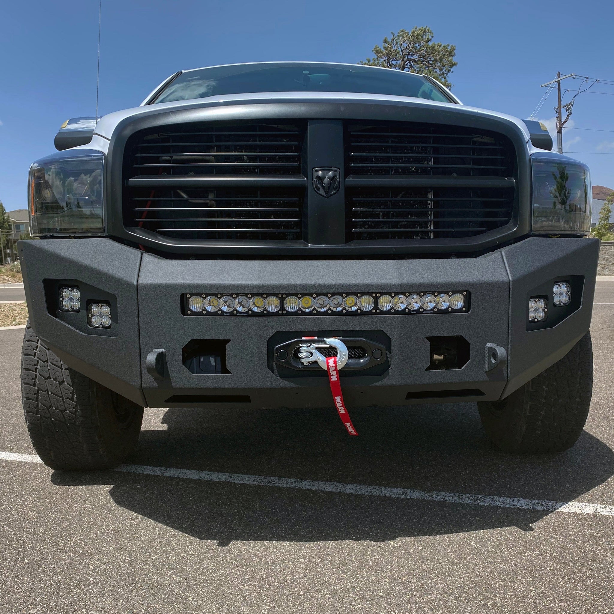 Chassis Unlimited Inc. Motor Vehicle Parts 2006-2009 RAM 2500/3500 ATTITUDE SERIES FRONT WINCH BUMPER
