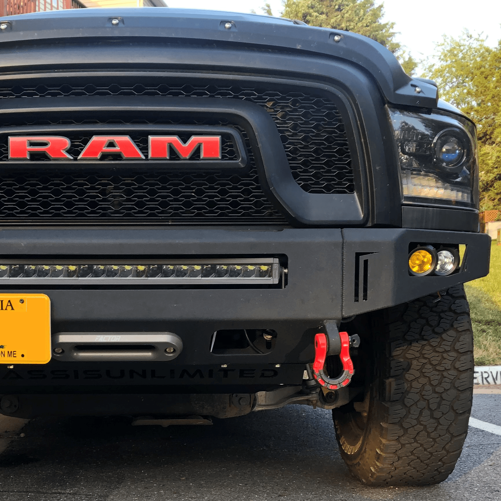 Chassis Unlimited Inc. Motor Vehicle Parts 2015-2018 RAM REBEL OCTANE SERIES FRONT WINCH BUMPER
