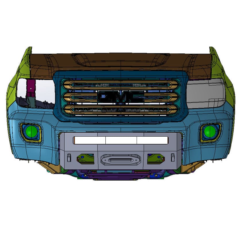 Chassis Unlimited Inc. Motor Vehicle Parts 2015-2020 GMC CANYON PROLITE WINCH BUMPER