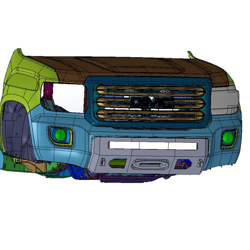 Chassis Unlimited Inc. Motor Vehicle Parts 2015-2020 GMC CANYON PROLITE WINCH BUMPER