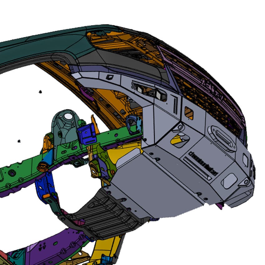 Chassis Unlimited Inc. Motor Vehicle Parts 2017-2020 CHEVY ZR2 COLORADO OCTANE FRONT WINCH BUMPER