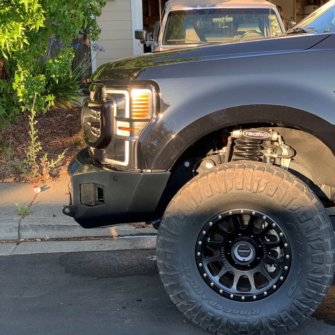 Chassis Unlimited Inc. Motor Vehicle Parts 2017-2022 FORD SUPERDUTY F250/F350 ATTITUDE SERIES FRONT WINCH BUMPER