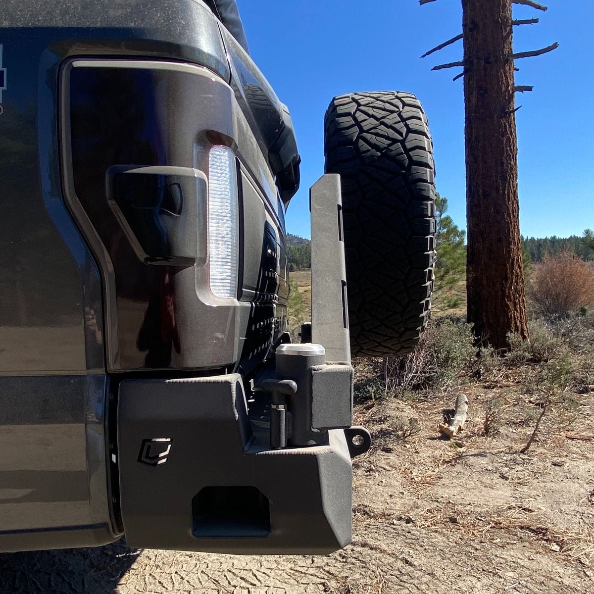 Chassis Unlimited Inc. Motor Vehicle Parts 2017-2022 FORD SUPERDUTY F250/F350 DUAL SWING OUT REAR BUMPER