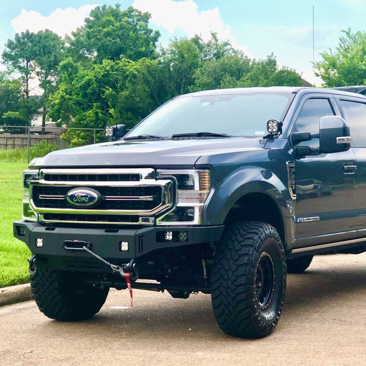 Chassis Unlimited Inc. Motor Vehicle Parts 2017-2022 FORD SUPERDUTY F250/F350 OCTANE SERIES FRONT WINCH BUMPER