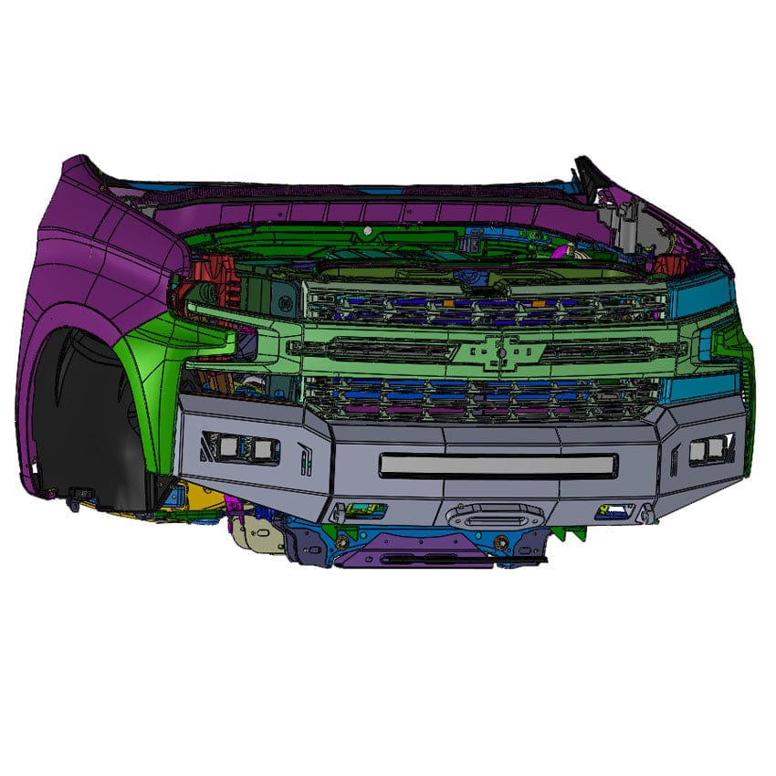 Chassis Unlimited Inc. Motor Vehicle Parts 2019-2021 CHEVROLET SILVERADO 1500 OCTANE WINCH BUMPER