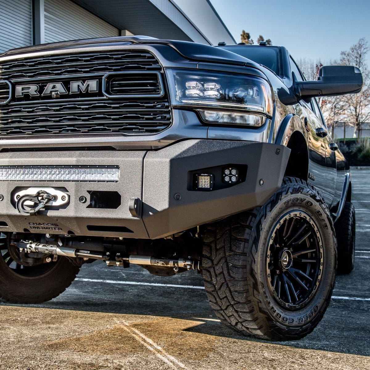 Chassis Unlimited Inc. Motor Vehicle Parts 2019-2024 RAM 2500/3500 ATTITUDE SERIES FRONT WINCH BUMPER