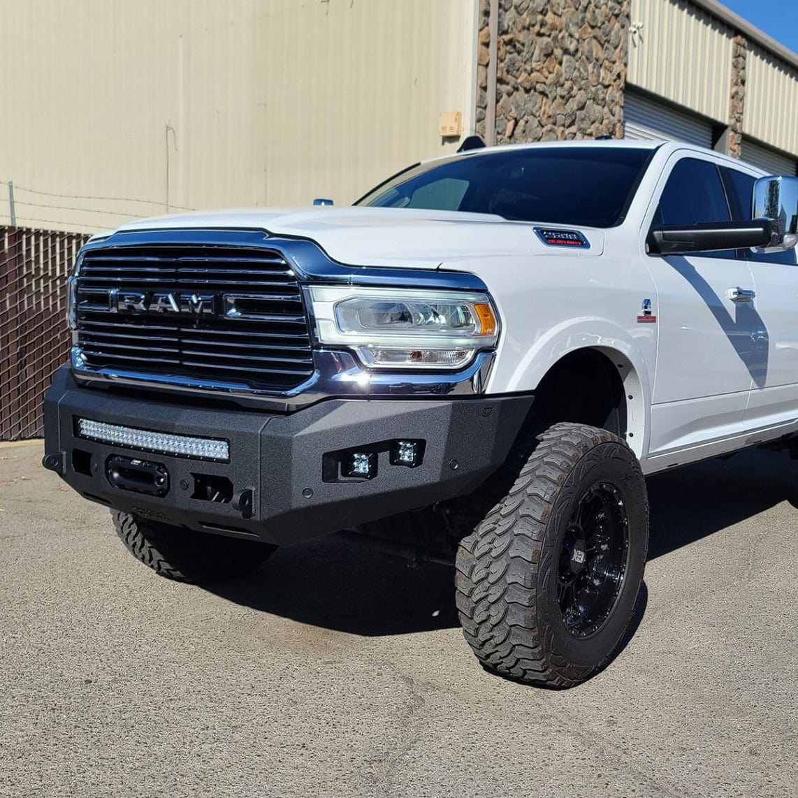 Chassis Unlimited Inc. Motor Vehicle Parts 2019-2024 RAM 2500/3500 ATTITUDE SERIES FRONT WINCH BUMPER