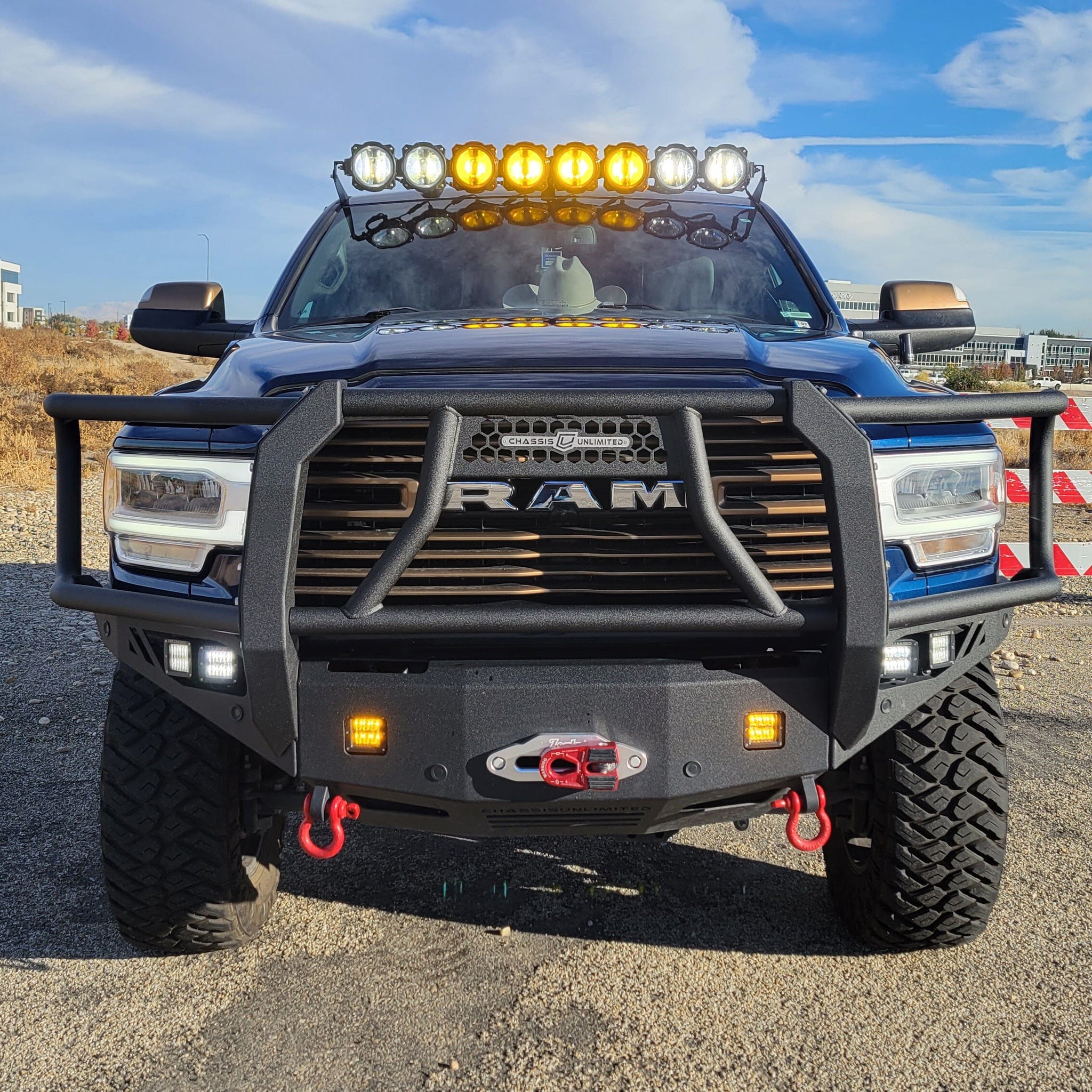 Chassis Unlimited Inc. Motor Vehicle Parts 2019-2024 RAM 2500/3500 OCTANE FRONT WINCH BUMPER W/ GUARD