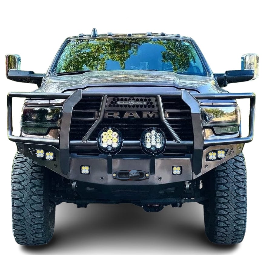 Chassis Unlimited Inc. Motor Vehicle Parts 2019-2024 RAM 2500/3500 OCTANE FRONT WINCH BUMPER W/ GUARD