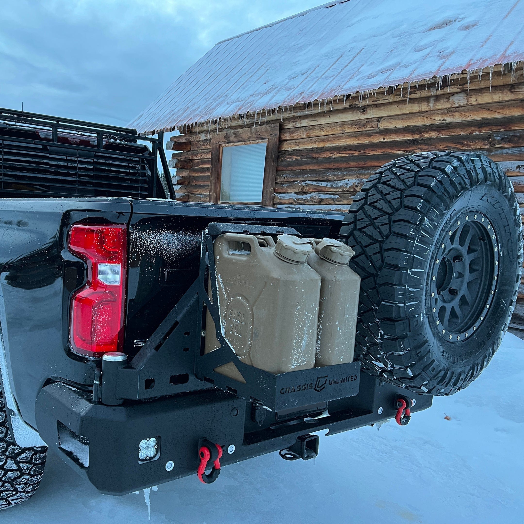 Chassis Unlimited Inc. Motor Vehicle Parts 2020-2025 CHEVY/GMC 2500/3500 OCTANE DUAL SWING OUT REAR BUMPER