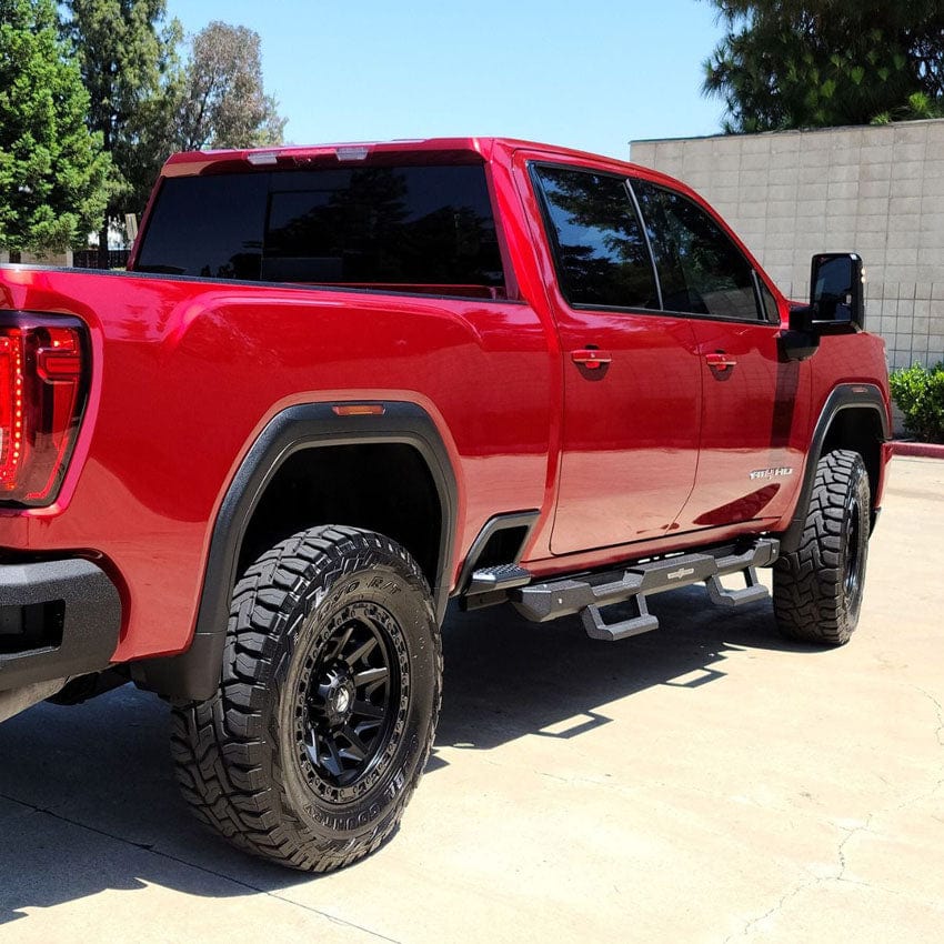 Chassis Unlimited Inc. Motor Vehicle Parts ATTITUDE MODULAR SIDE STEPS - BLACK - 2020-2024 CHEVY/GMC CREW CAB